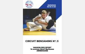 CIRCUIT N°3 BENJAMINS et DEPARTEMENT SENIORS 1ère DIVISION ANNEMASSE