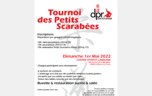 TOURNOI DES PETITS SCARABEES