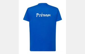 TEE-SHIRT BLEU ROYAL JUDO CLUB DES BRASSES