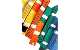 🥋 Ceinture de Judo Bi-Couleur – Semi-Rigide